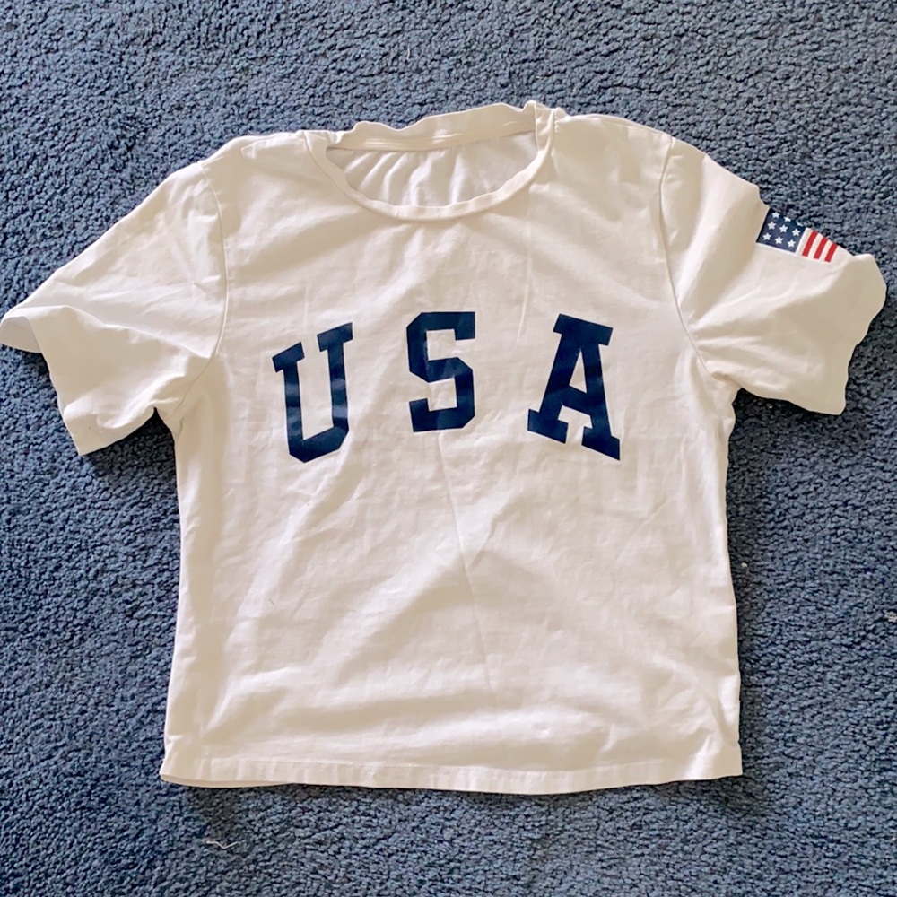 USA crop top